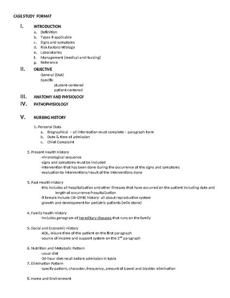 Image result for Example of a Case Study Format