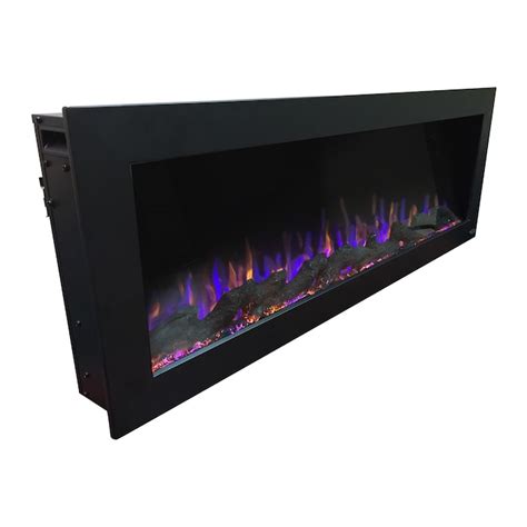 Touchstone 50-in W The Sideline Black Wall mount No heat Electric ...