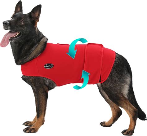 Amazon.com : Meifsou Dog Anxiety Vest, Skin-Friendly Thunder Jacket for ...