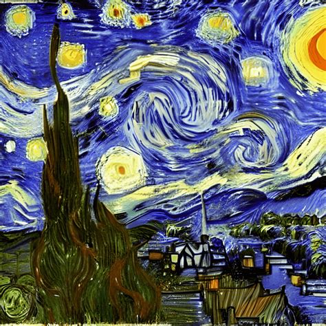 Gustav Klimt Van Gogh Starry Night Graphic · Creative Fabrica