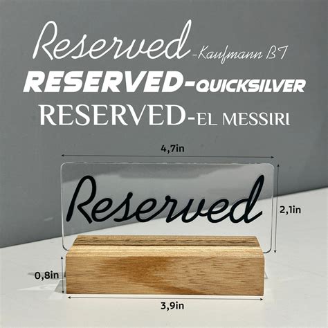 Restaurant Reserved Table Sign 的图像结果