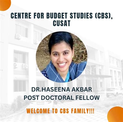 Welcome Dr. Haseena Akbar!