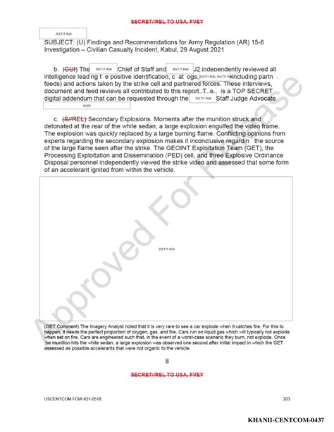 Read U.S.Central Command’s Investigation Into Botched Aug. 29, 2021 ...