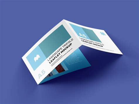 Free A5 Tri-Fold Brochure Mockup PSD - Good Mockups