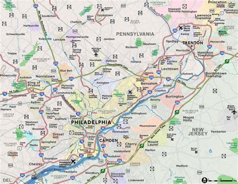 Philadelphia Area Map 的图像结果