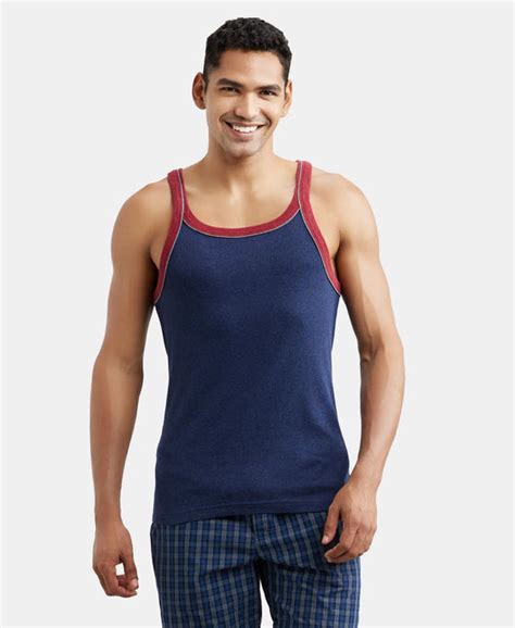 Buy Super Combed Cotton Rib Square Neck Gym Vest with Graphic Print ...