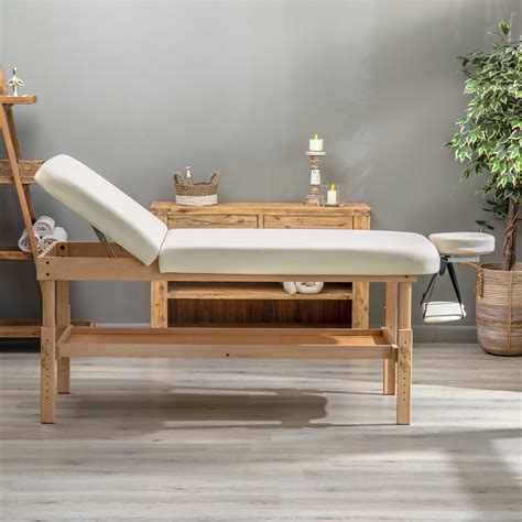 Spa Massage Bed - 2-Section - Beige - Massage Warehouse