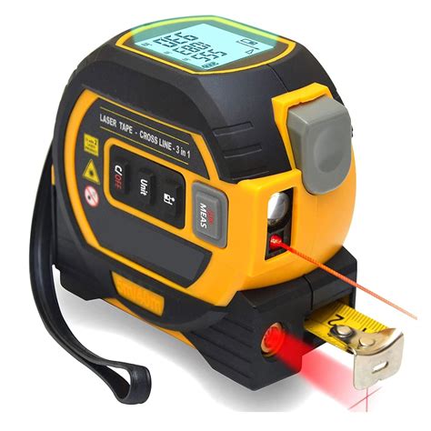 4-in-1 Laser Tape Measure with Laser Level Crosshairs | 130ft/40m Laser ...