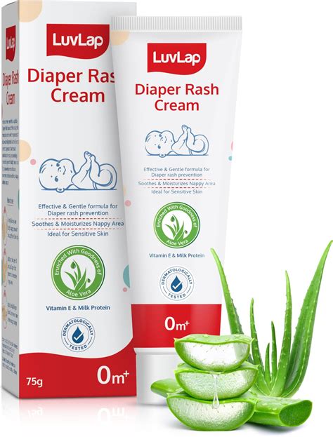 Buy LuvLap Baby Diaper Rash Cream, 75g, Nappy cream for newborns & babies, Diaper Rash ...