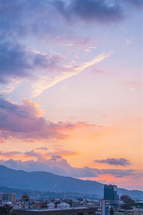 Beautiful Sunset View on the City Stock Image - Image of state, skyline ...