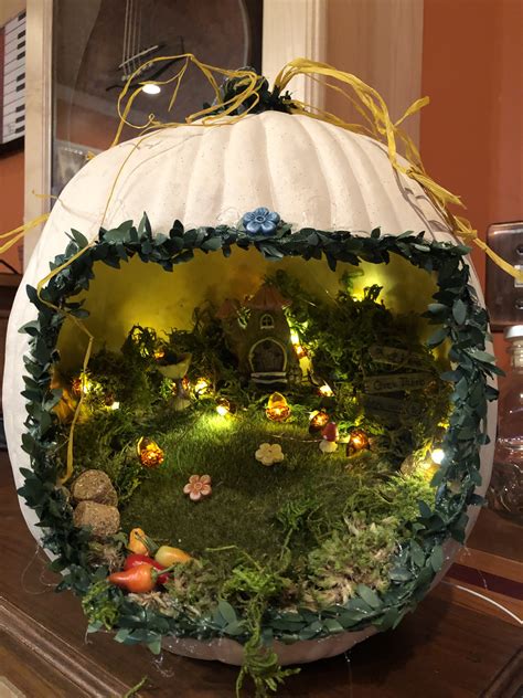 DIY Pumpkin Fairy House for Halloween