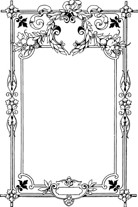 Gorgeous Clip Art Border Frame | Oh So Nifty Vintage Graphics