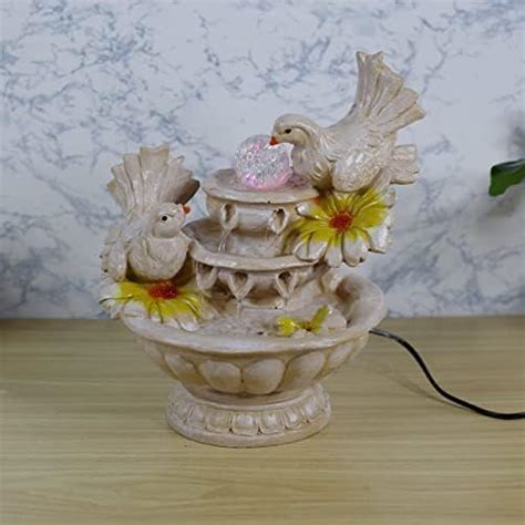 Wonderland 14 inch H Table -Top Water Fountain Dove Fountain with ...