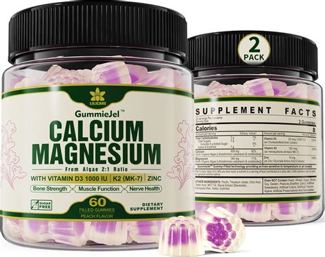 Amazon.com: (2 Pack) Plant Based Calcium Supplement 600mg with Vitamin ...