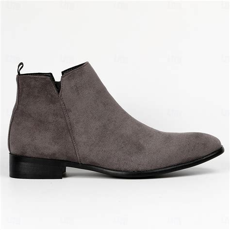 Men's Chelsea Boots Business Casual Slip-On Ankle Dress Boots for ...
