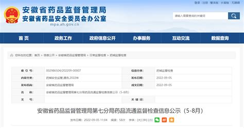安徽阜阳市市场监管局公布2021年第12期食品安全监督抽检信息-中国质量新闻网