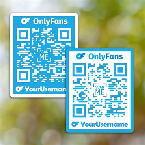 Custom Onlyfans Sticker QR Code Custom QR Code Personalised Onlyfans Sticker Custom Social Media ...