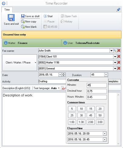 Time Recorder Set Up 的图像结果