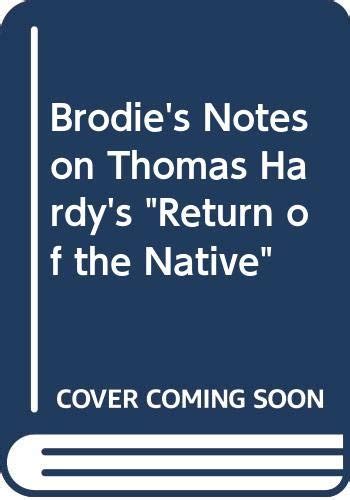 Buy Brodie's Notes on Thomas Hardy's "Return of the Native" Book Online ...