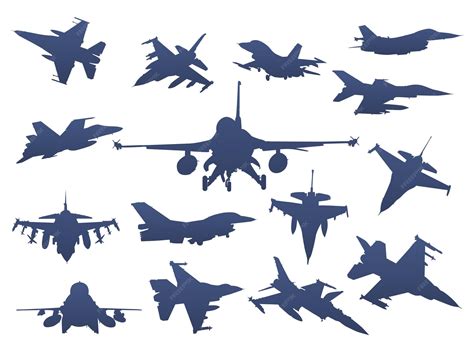 Military Aircraft Silhouette Clip Art