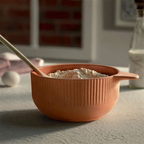 Sienna Terracotta Mixing Bowl (Large) - Ellementry – ellementry