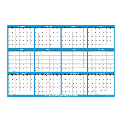 Snapklik.com : 2024 Erasable Calendar, Dry Erase Wall Planner By ...