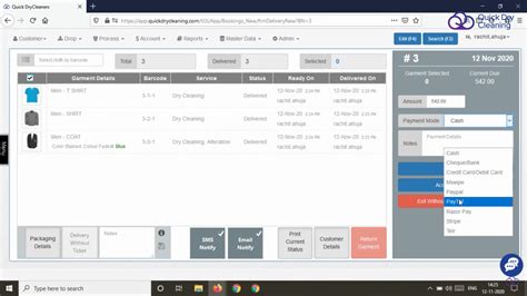 Quick Dry Cleaning Software Price, Features, Reviews & Ratings ...