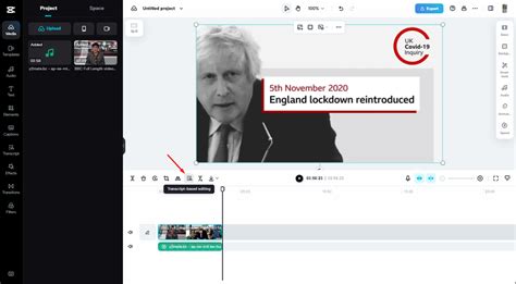 Add audio to video of a smiling woman, with a choice between different language audio such as Englis