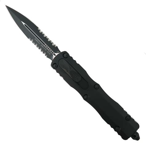 Microtech Dirac Delta OTF Tactical Knife | Part Serrated Blade