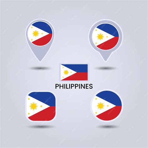 Premium Vector | Asia country flag Philippines