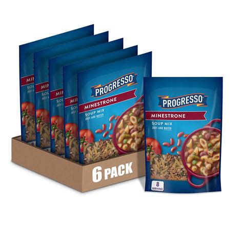 Progresso Minestrone Soup Mix 7.5 oz Pouches - Pack of 6 | Buy Online ...