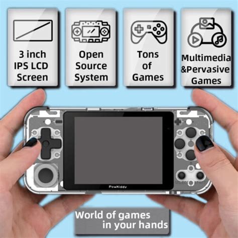 Buy 16/64GB Retro Handheld Game Console Powkiddy Q90 Portable Video ...