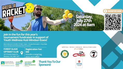 Raise a Racket Pickleball Fundraiser 2024, Forest Glade Optimist Park ...