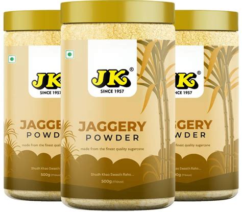 JK Jaggery Powder 500g |Gur Powder| Healthy Sugar | 100% Natural Price ...