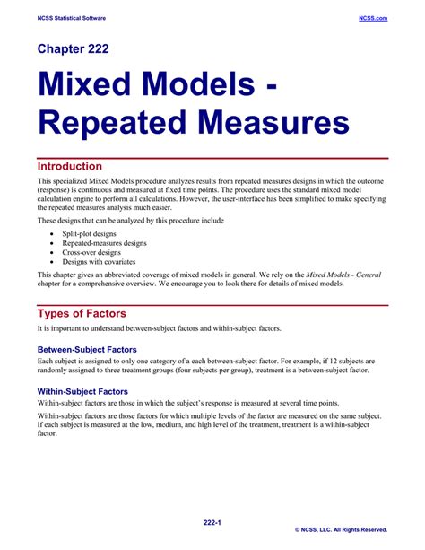 Mixed Model Design 的图像结果