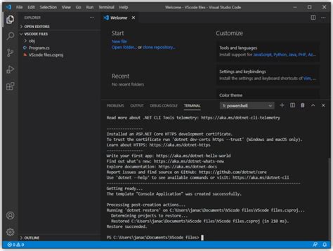 Image result for How to Click Start New Project Vis Code