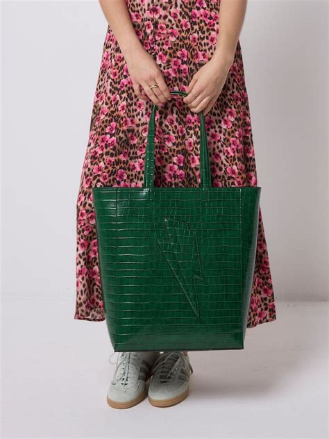 Buy SCAMP & DUDE Green Lightning Bolt Tote Bag from Next India
