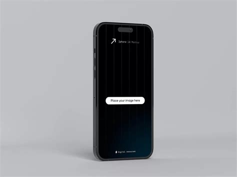 iPhone 14 UI PSD Mockup