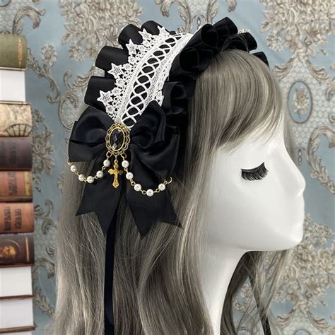 SEASONZ ロリータ 甘ロリ ヘアドレス カチューシャ アクセサリー フェイクパール リボン 全6色 ゆめかわ | ロリータファッション ...