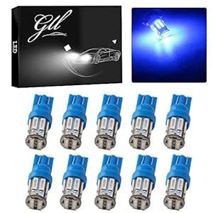e : Grandview e T10 W5W 501 194 168 2825 LED Wedge 350 Lumens 7014 10 ...