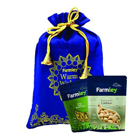 Farmley Elations Mix Dry Fruits Gift Pack Potli | 450g | Premium W320 ...