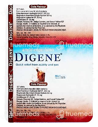 Digene Cola 300/25/25 MG | Order Digene Cola 300/25/25 MG Tablet Online ...