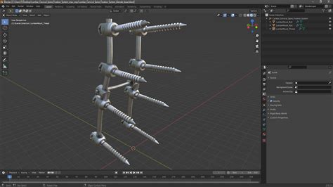 Lumbar Cervical Spine Fixation System 3D | 3D Molier International