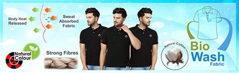 London Hills Men's Half Sleeve Cotton Blend Casual Polo Neck Regular ...