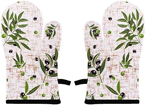 Airwill 100% Heat Resistance, Floral Designed Kitchen Oven Mitts ...