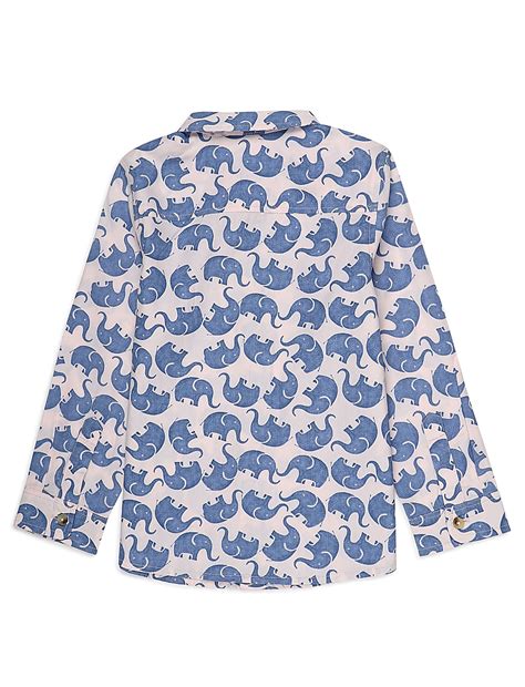 Buy Pure Cotton Printed Spread Collar Shirt at Marks & Spencer