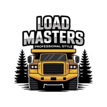 Dump truck logo design template for trash garbage removal business ...