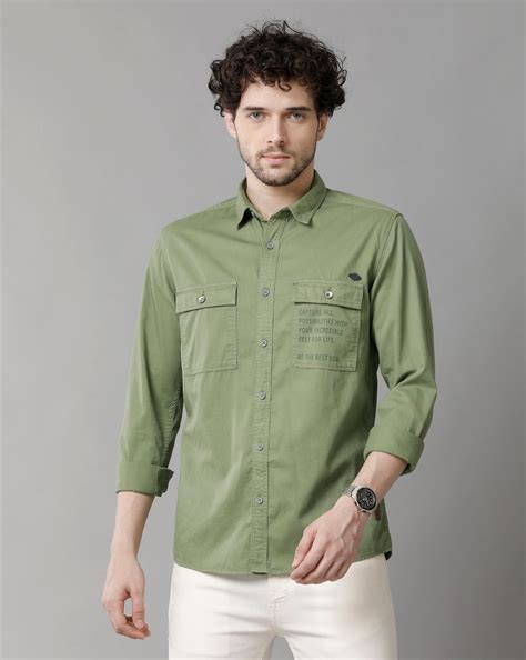 Green Slim Fit Shirt – Voi Jeans