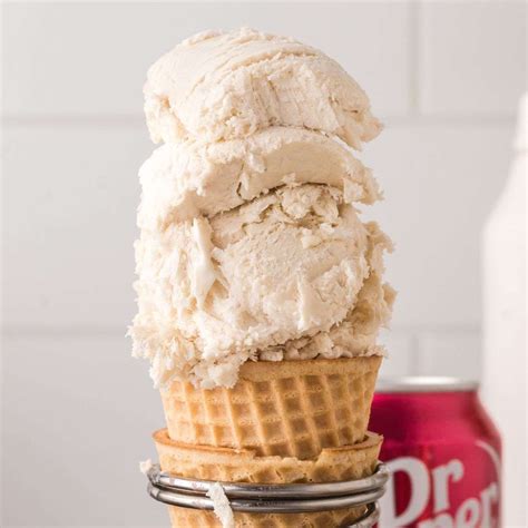 Homemade Dr. Pepper Float Ice Cream - Cup of Yum