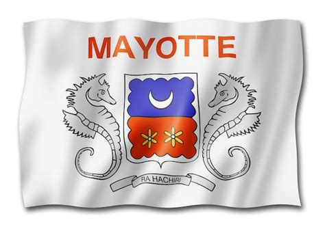 Drapeau de Mayotte Territoires d'outre-mer français | Photo Premium